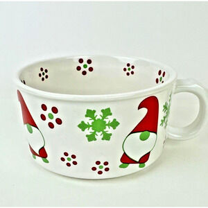Gnome Temptations Temp-tations Bowl by Tara Seasonal Christmas 20oz Soup Bowl
